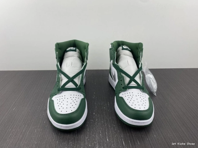 1st Kicks Air 1 High Green Gorge Jordan OG DZ5485-303 0810
